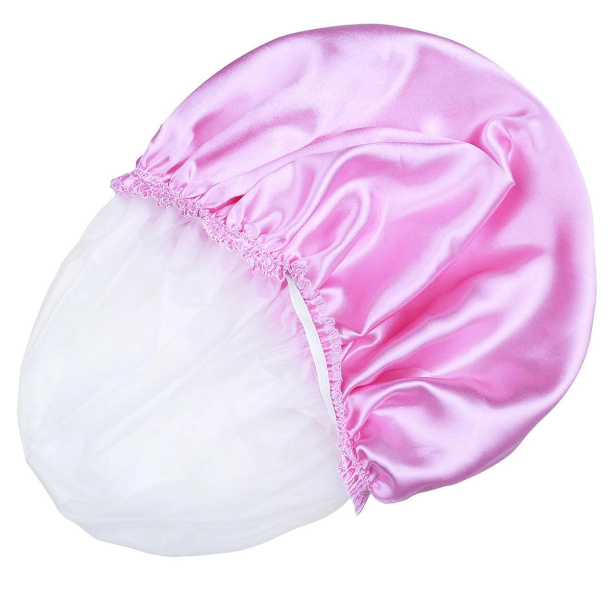 Gorros de ducha para mujer, 4 piezas de gorros de baño elásticos y...