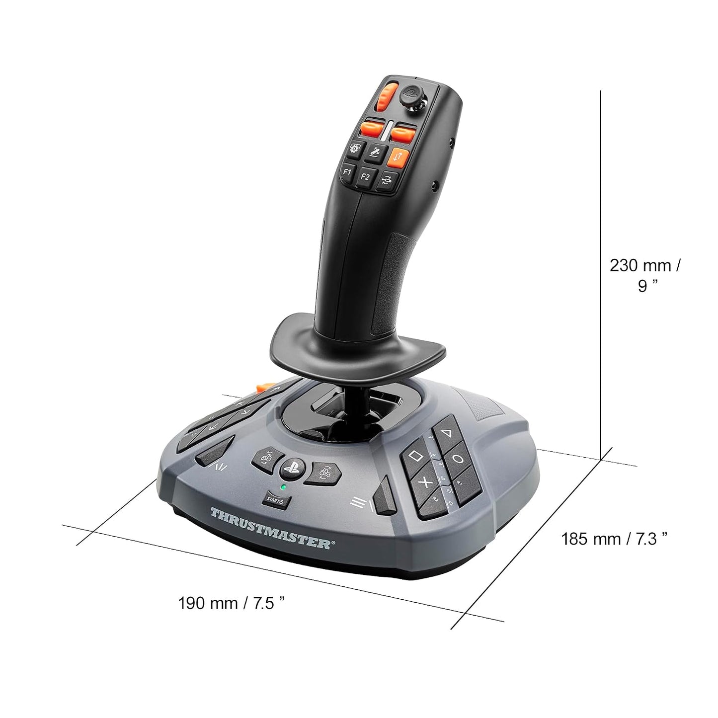Thrustmaster SimTask FarmStick, Joystick Multifuncional para Simula...