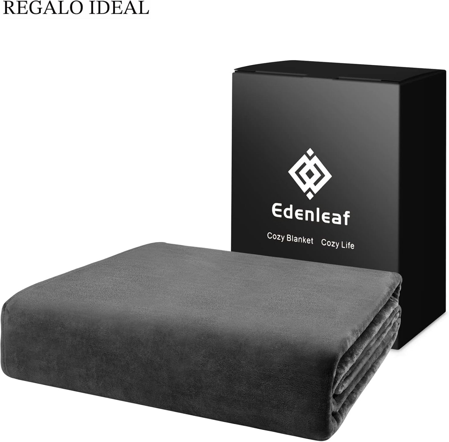 Edenleaf Manta de gran tamaño de 120 x 120 pulgadas, compañera giga...
