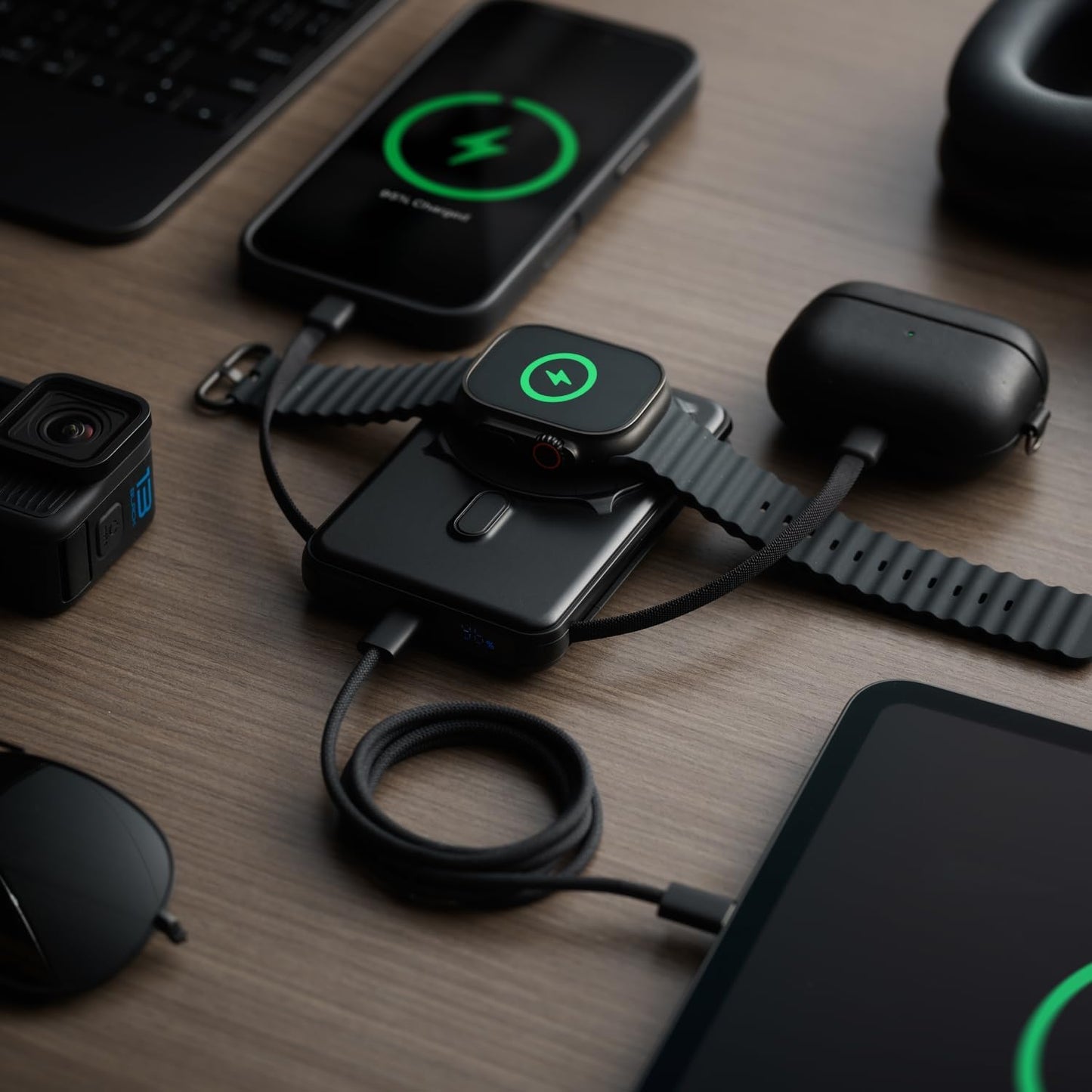 Ridge - Batería magnética de 20 W, 10,000 mAh, carga rápida, compat...