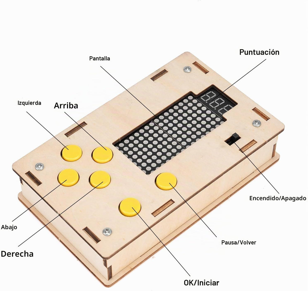ScienSta Consola de juegos fácil de montar, manualidades de constru...