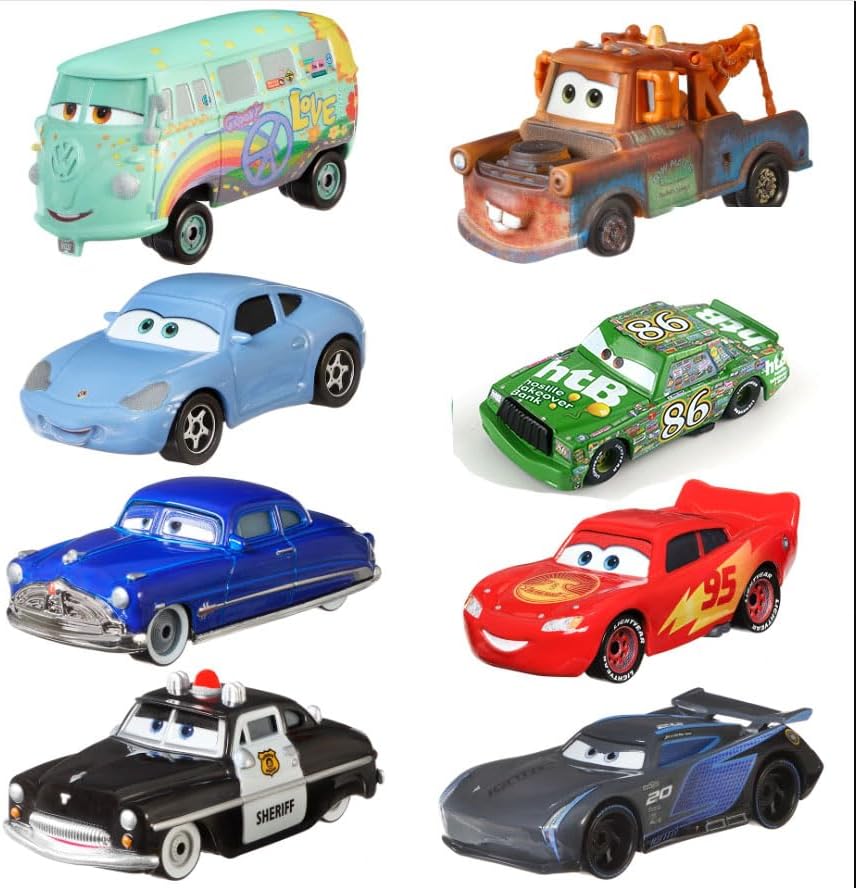 6 piezas de autos de película 2 3 coches surtidos 1:55 vehículos su...
