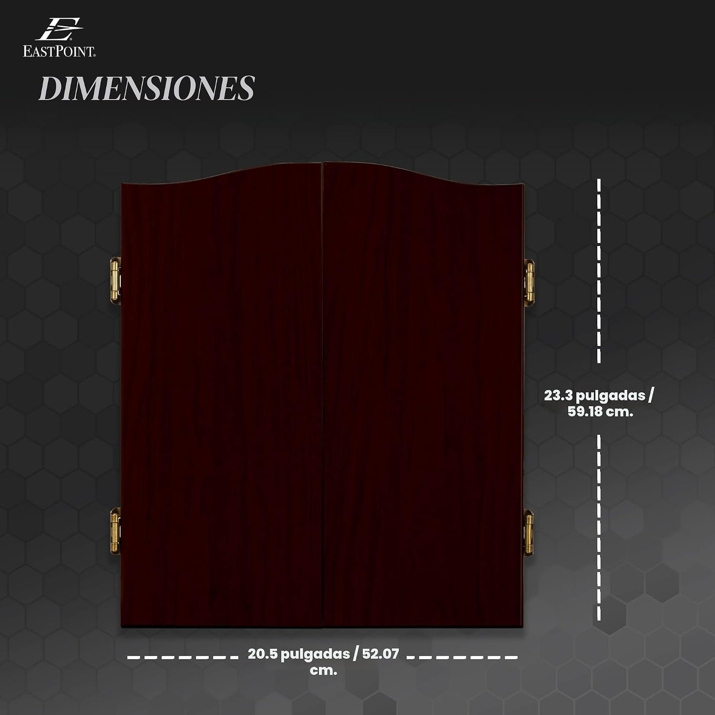 EastPoint Belmont - Gabinete para tablero de dardos, 6 dardos con p...