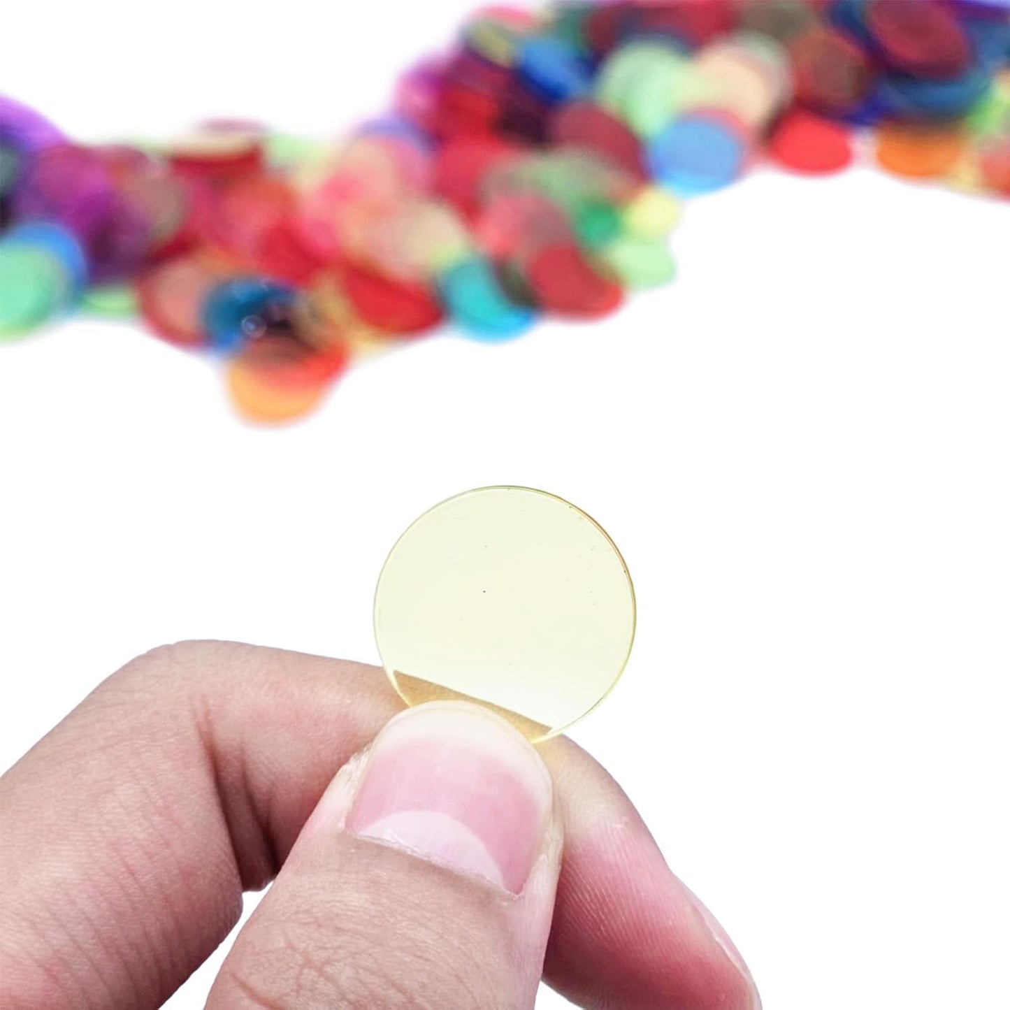SUTIMSHE 1000 fichas de plástico transparentes de 8 colores para co...