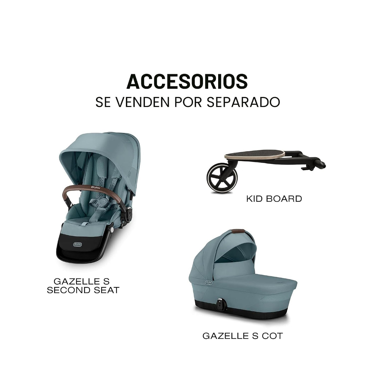 Cybex Gazelle S - Cochecito modular doble para bebés y niños pequeñ...