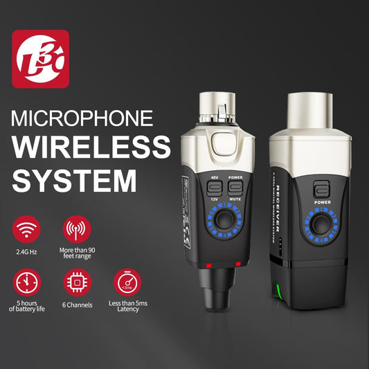 Xvive U3C Sistema inalámbrico de enchufe XLR para micrófono de cond...