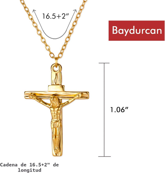 Baydurcan Collar delicado de oro para mujer - Collares con colgante...