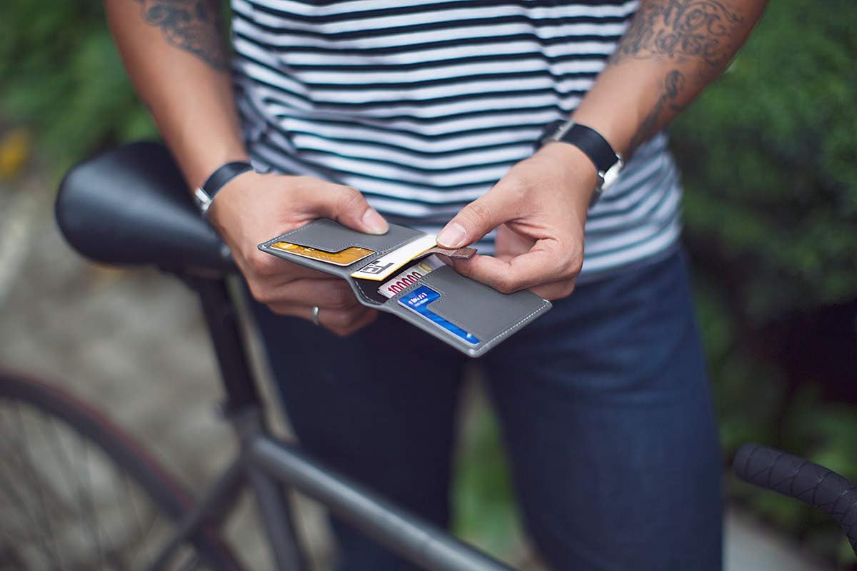 Bellroy Slim Sleeve, billetera de cuero delgada (capacidad máxima:...