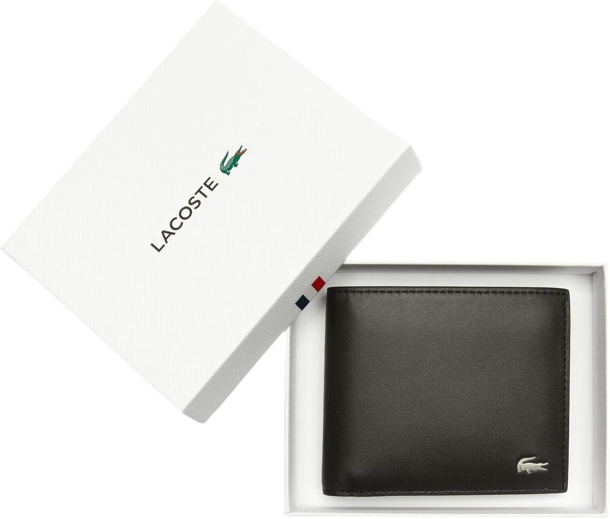Lacoste Billetera mediana de cuero Fg