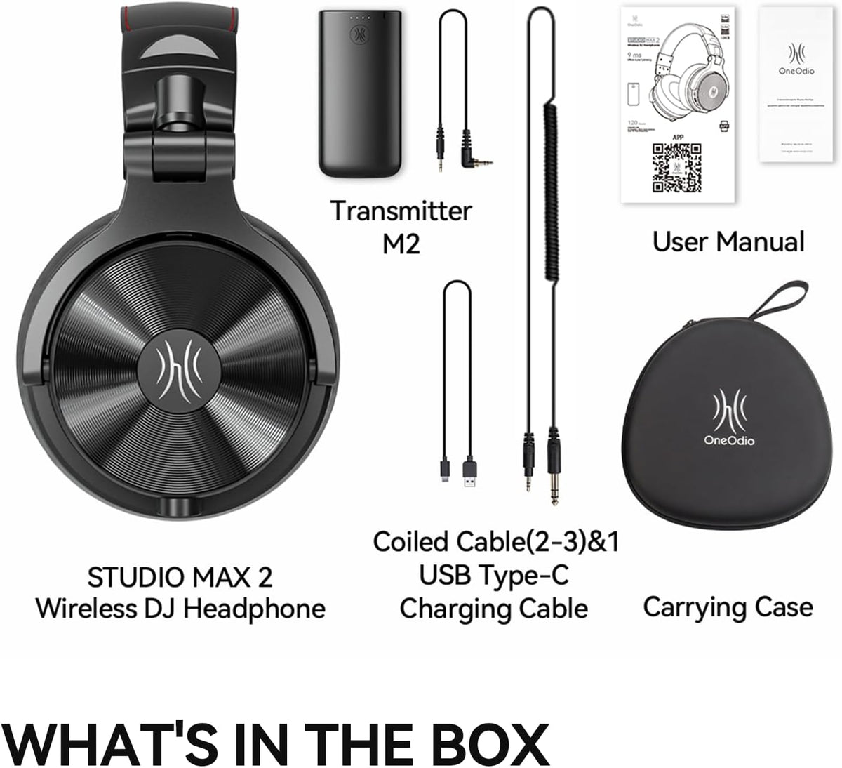 OneOdio Studio Max 2 Auriculares inalámbricos para DJ, latencia de...