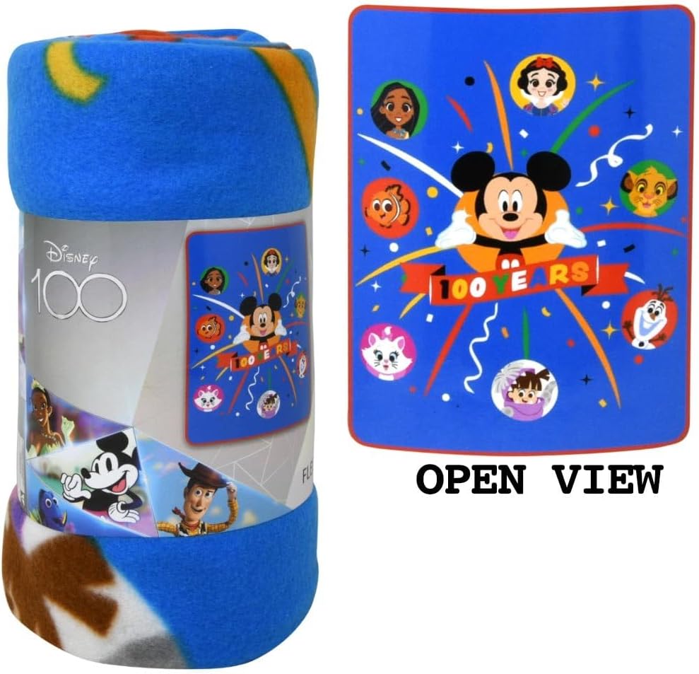 Disney Manta de forro polar 100th 45x60