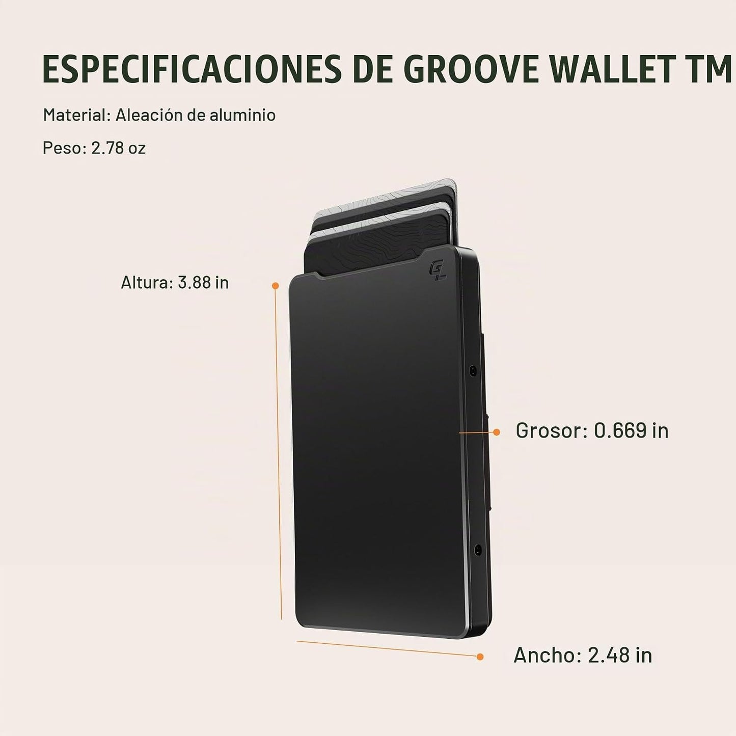Groove Life Tarjetero magnético con deslizamiento del pulgar Groove...