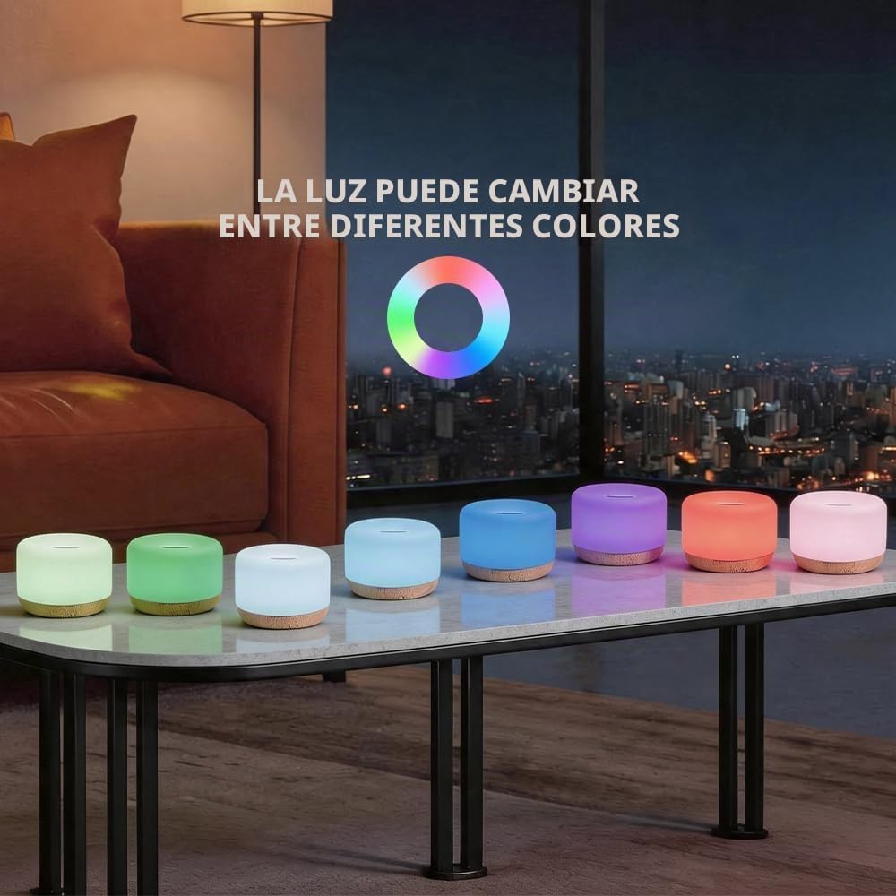 Difusor de aceite esencial,Humidificador ultrasónico con niebla frí...