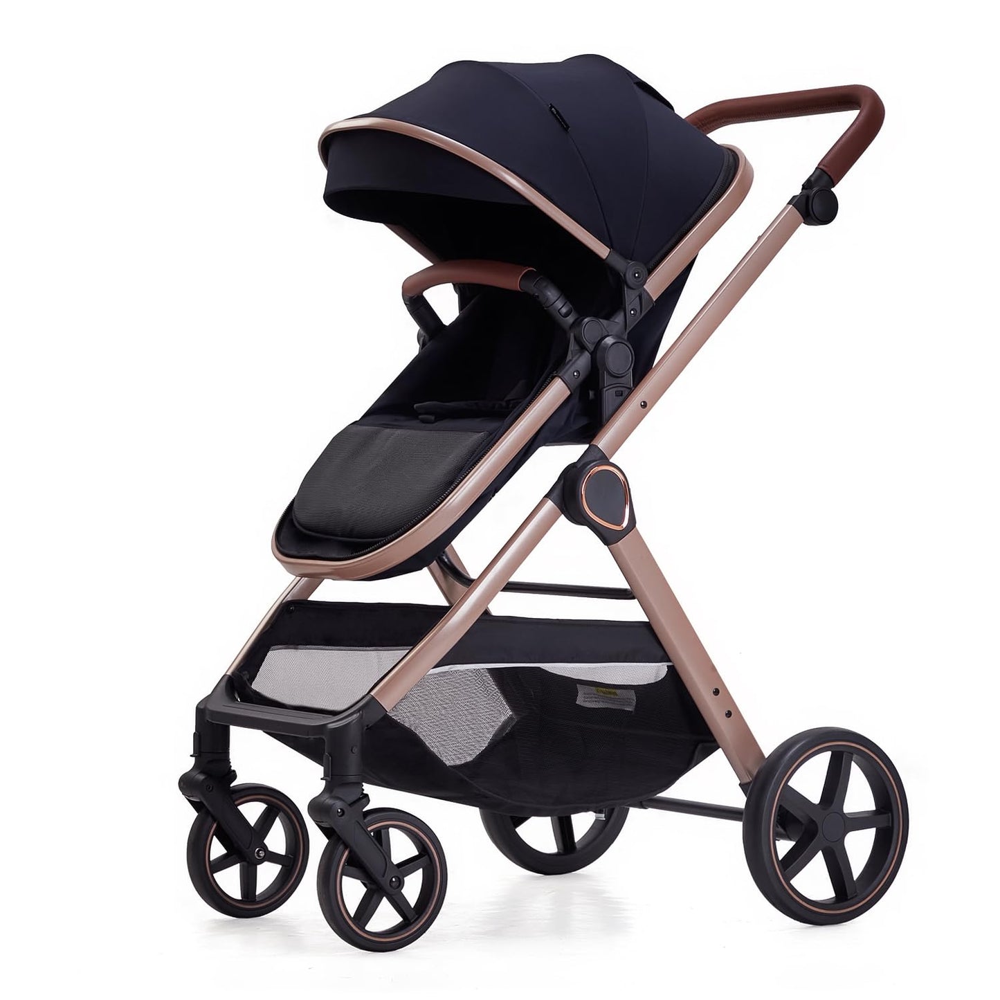 LORTSYBAB Cochecito de bebé 2 en 1, moisés convertible para recién...