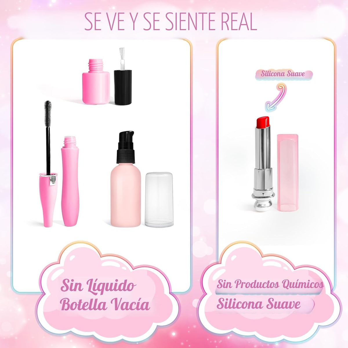 Maquillaje de simulación para niños pequeños, juego de maquillaje d...
