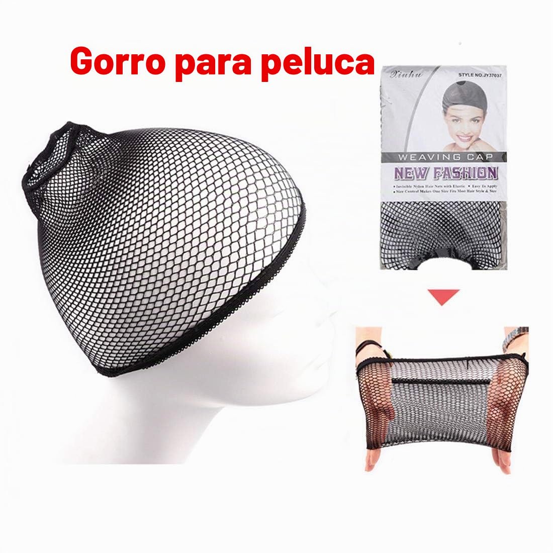Swiking - Peluca de corte mullet para hombres de color marrón claro...