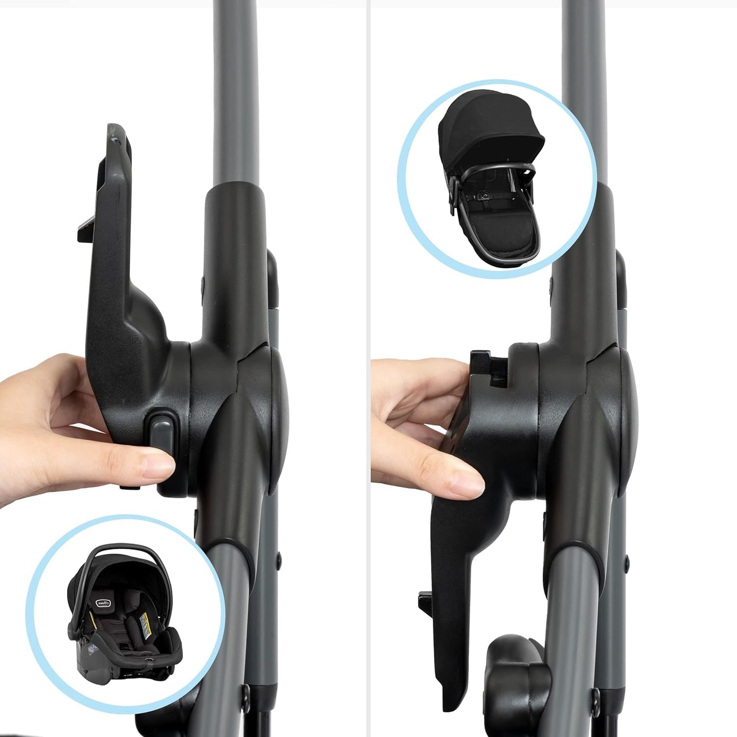 Evenflo Pivot Suite Sistema de viaje modular con asiento infantil L...