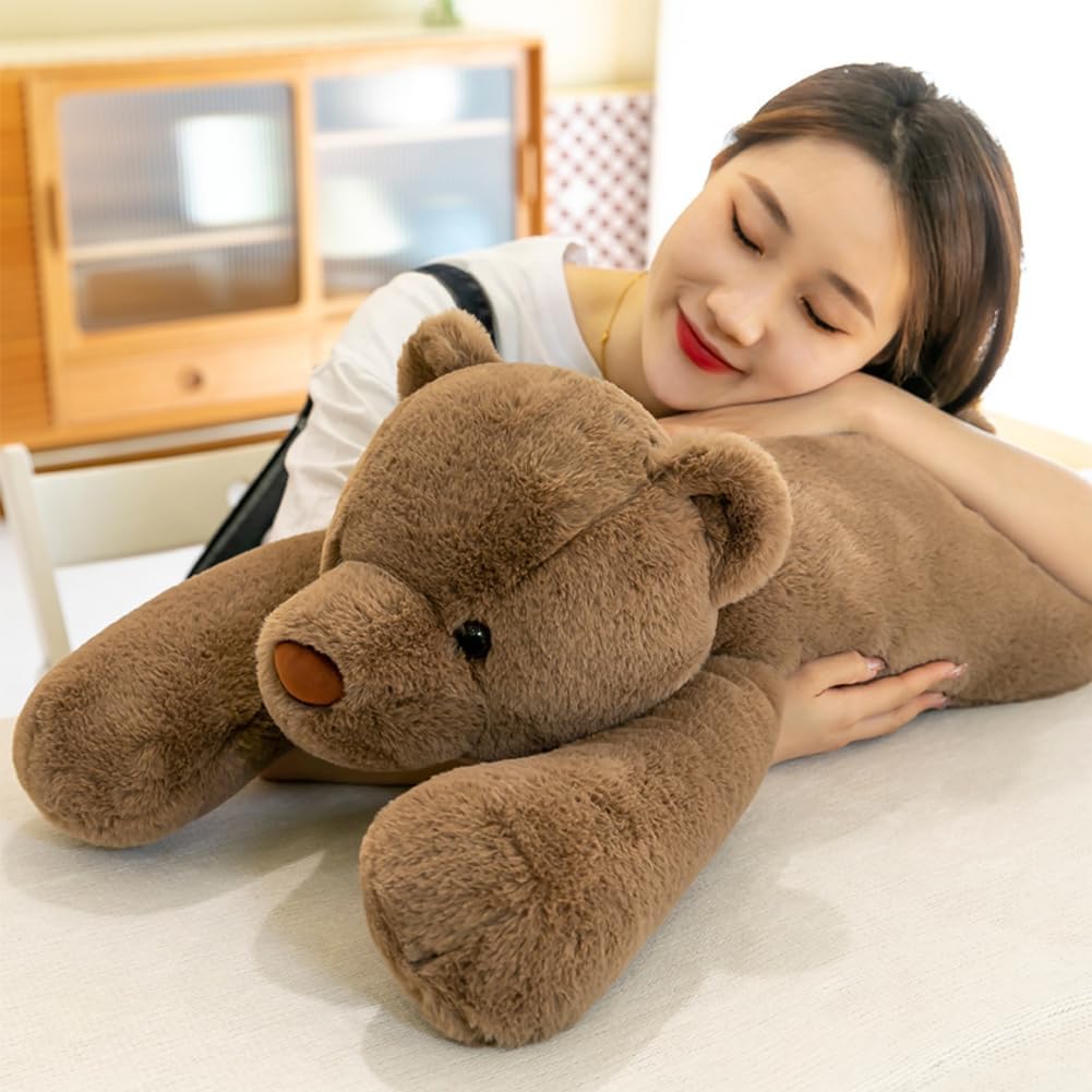 SNOWOLF Animales de peluche de oso con peso, Almohada de peluche de...