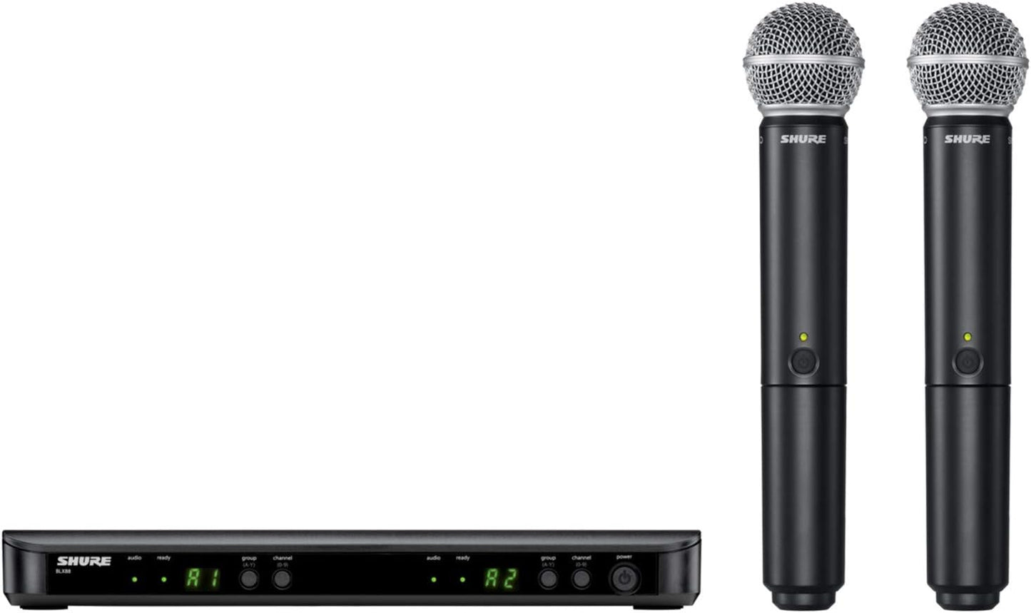 Sistema de micrófono inalámbrico Shure BLX288\/SM58 - Vida de bater...