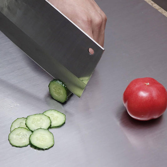 BILLAMB Tablas de Cortar de Acero Inoxidable para la Cocina, Adecua...