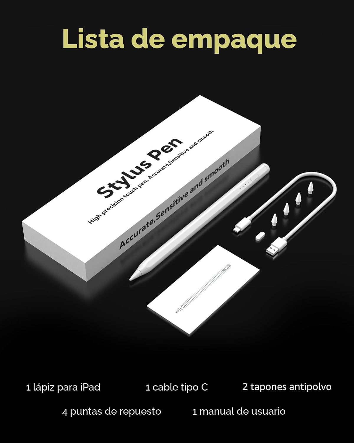 MoKo Pencil para iPad (A16) 11.ª 10.ª generación, lápiz óptico para...