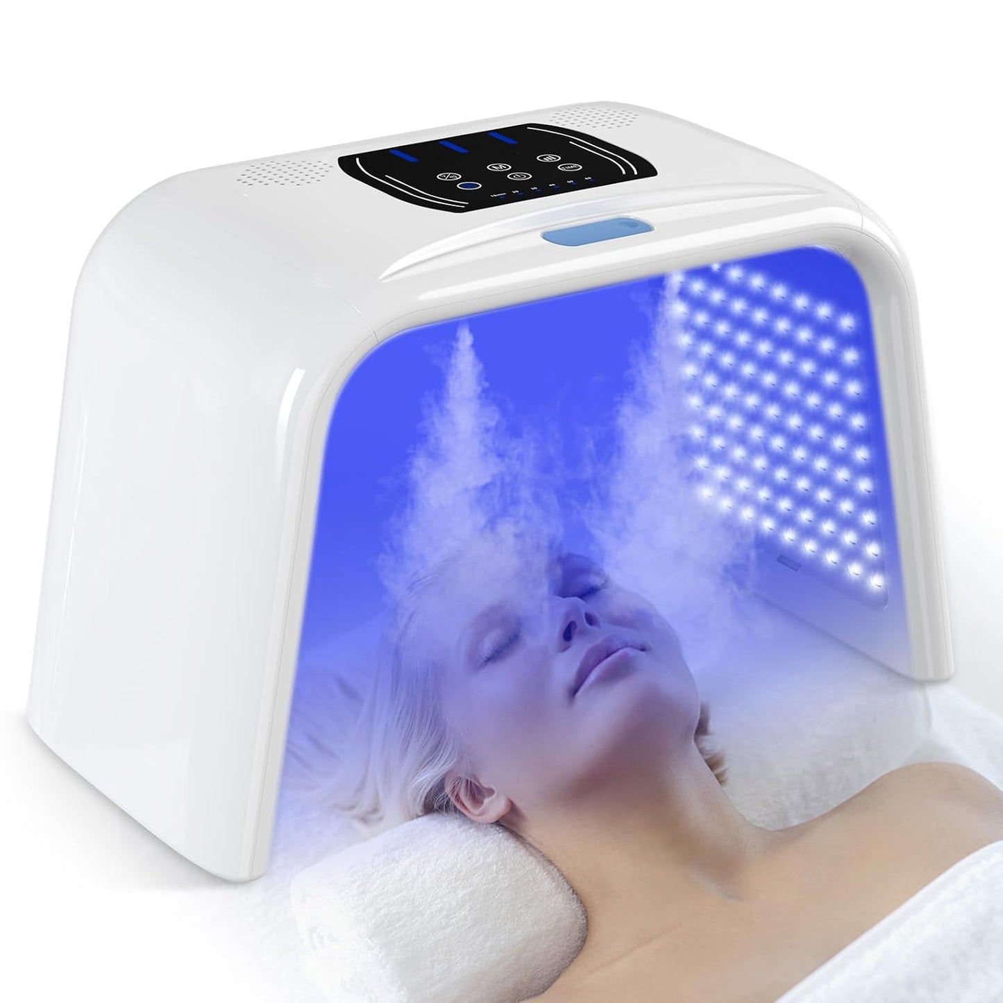 Holsn Terapia de luz LED para cara con spray LED para terapia corpo...