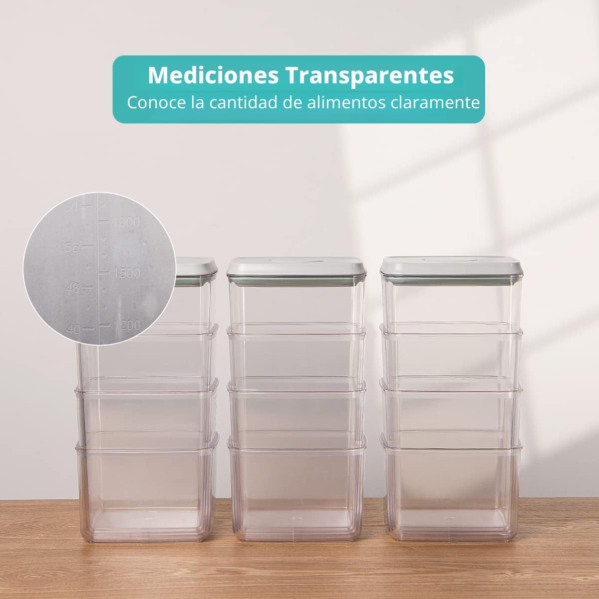 Ankou Recipientes de almacenamiento de alimentos Pop herméticos con...