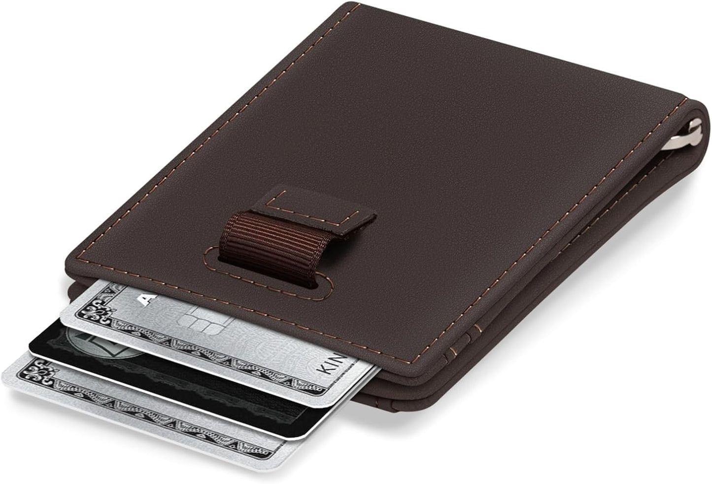 Kings Loot Pinza para billetes cartera minimalista delgada para hom...
