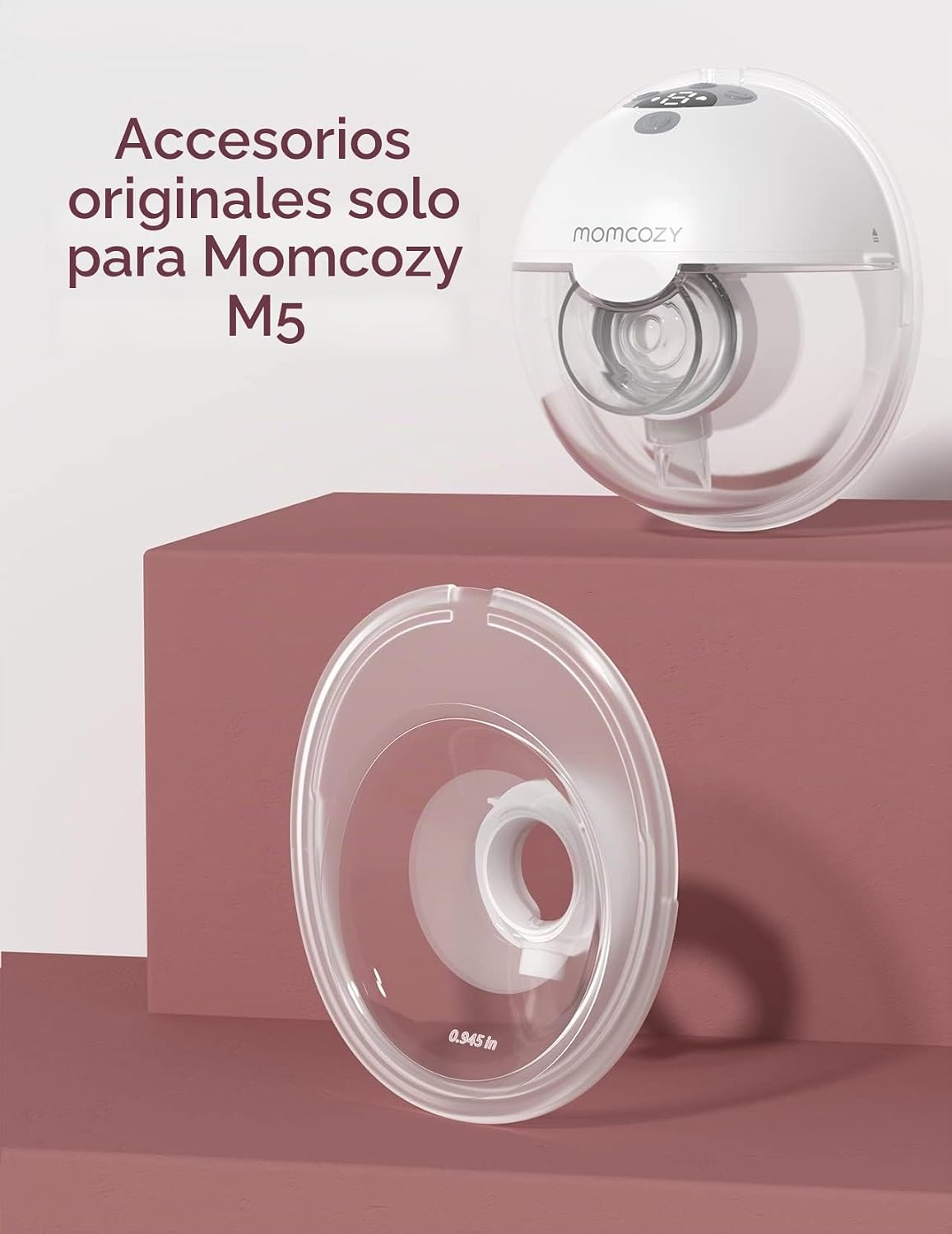 Momcozy M5 - Accesorios de repuesto originales, brida de doble sell...