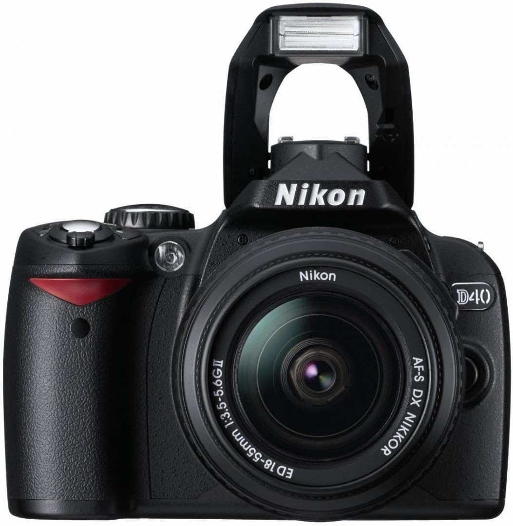 Kit de cámara digital Nikon D40 de 6.1 MP con lente de zoom Nikkor...