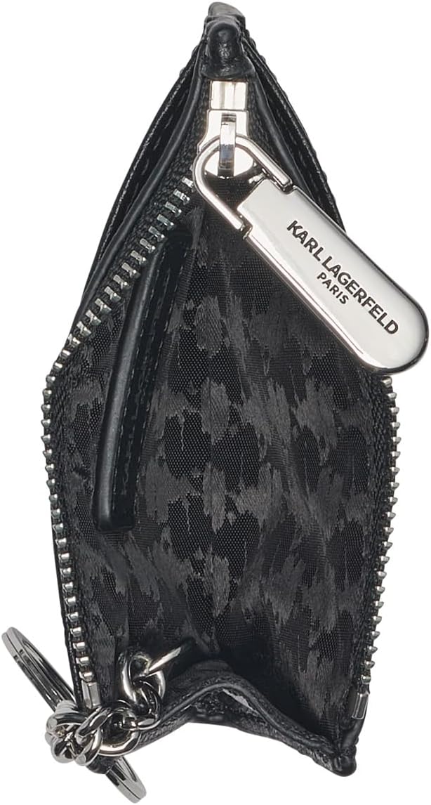 KARL LAGERFELD Paris Choupette SLG - Tarjetero con cremallera, colo...