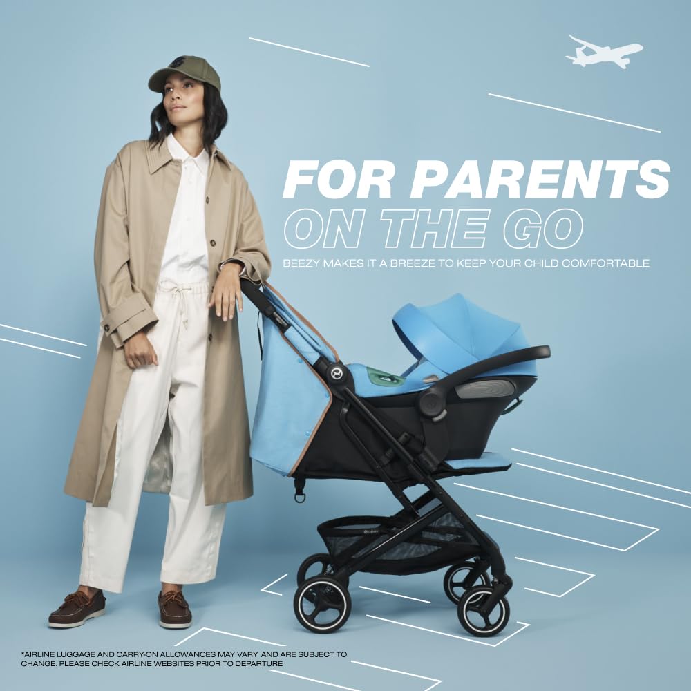 Cybex Beezy 2 - Cochecito de viaje compacto y ligero, color beige a...