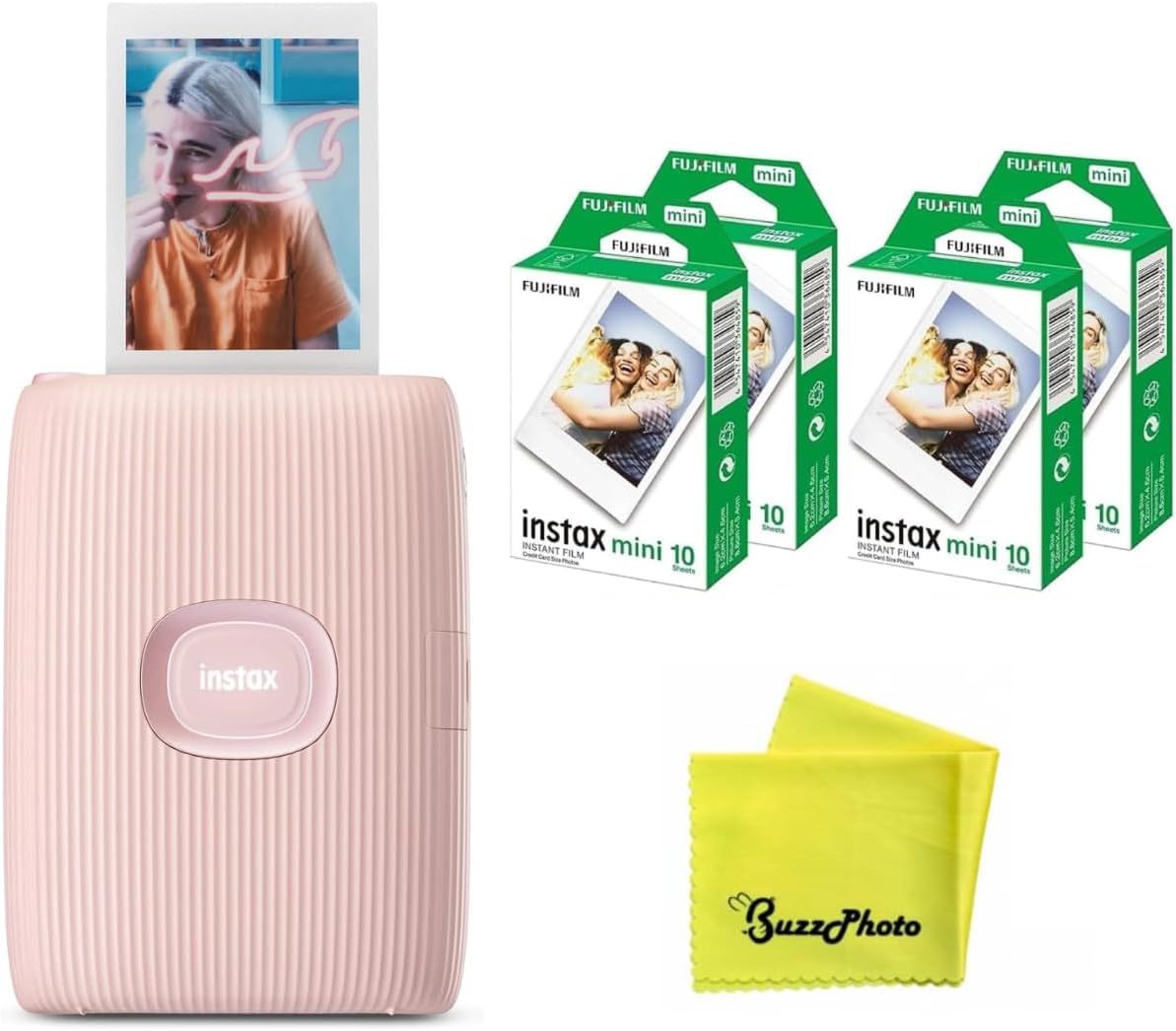 Fujifilm Instax Mini Link 2 (solo impresora, rosa + 40 hojas extra...