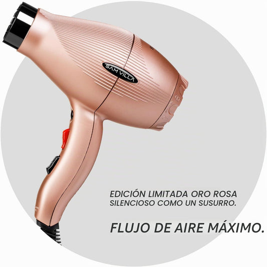 Sam Villa Secador de pelo profesional iónico ligero y silencioso co...