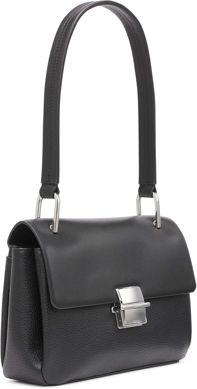 Calvin Klein Clove Bolso de hombro con solapa y triple compartiment...