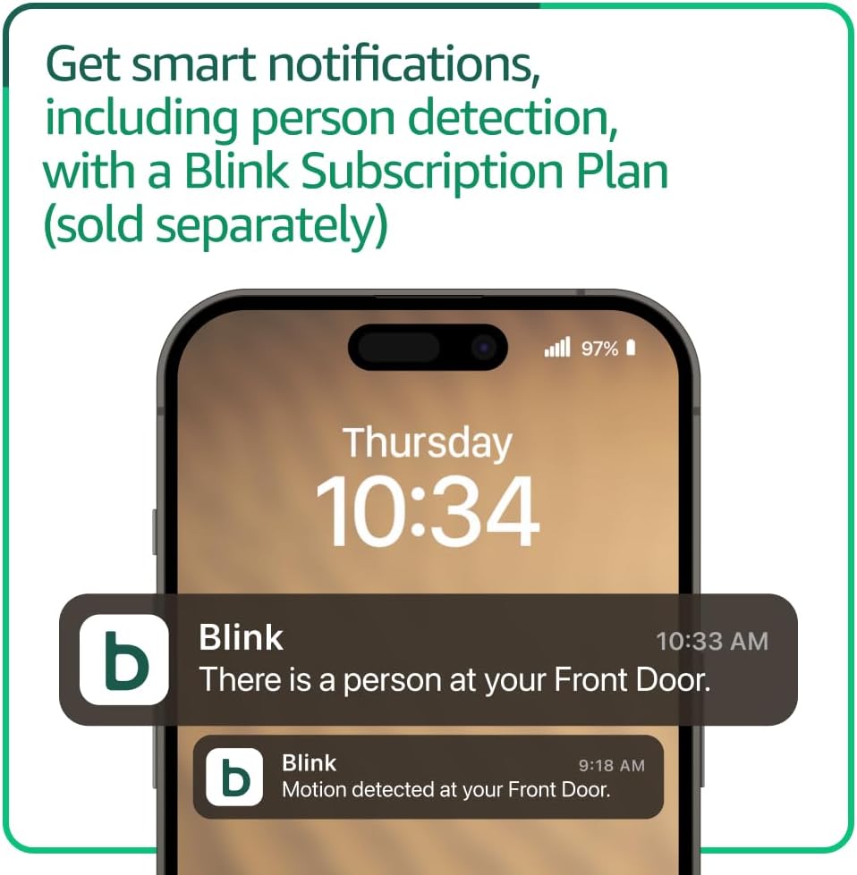 Blink Video Doorbell + Outdoor 4: Cámaras de seguridad inteligentes...