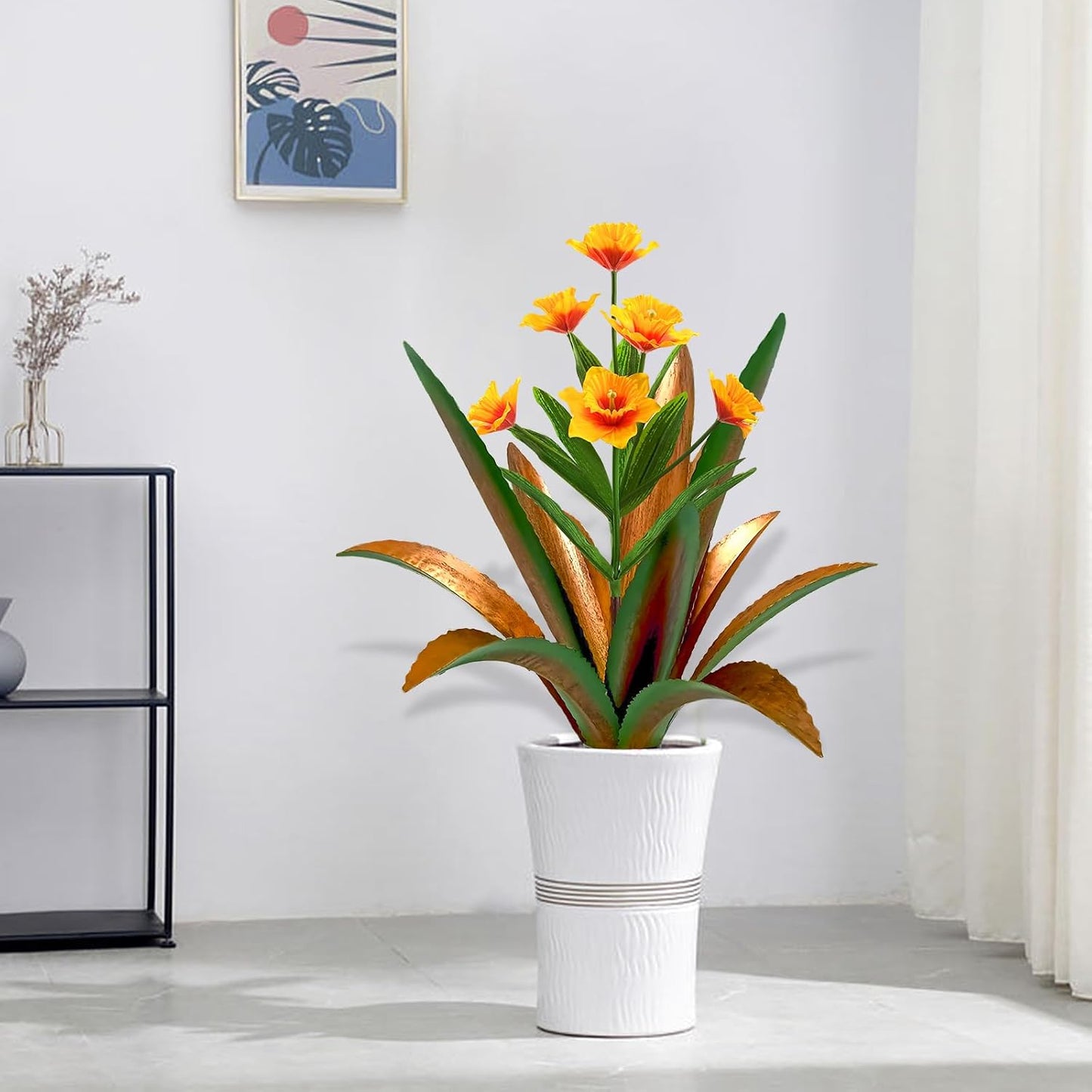 TOMBABY Enorme planta de agave de metal para decoración al aire lib...