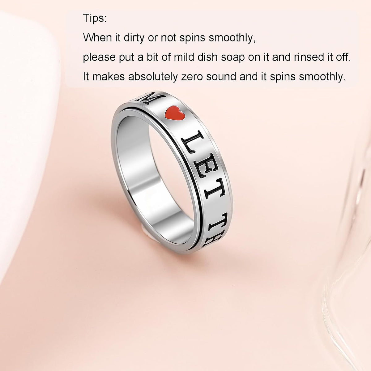 Anillos antiestrés para adultos OreilleStar: anillo giratorio lindo...
