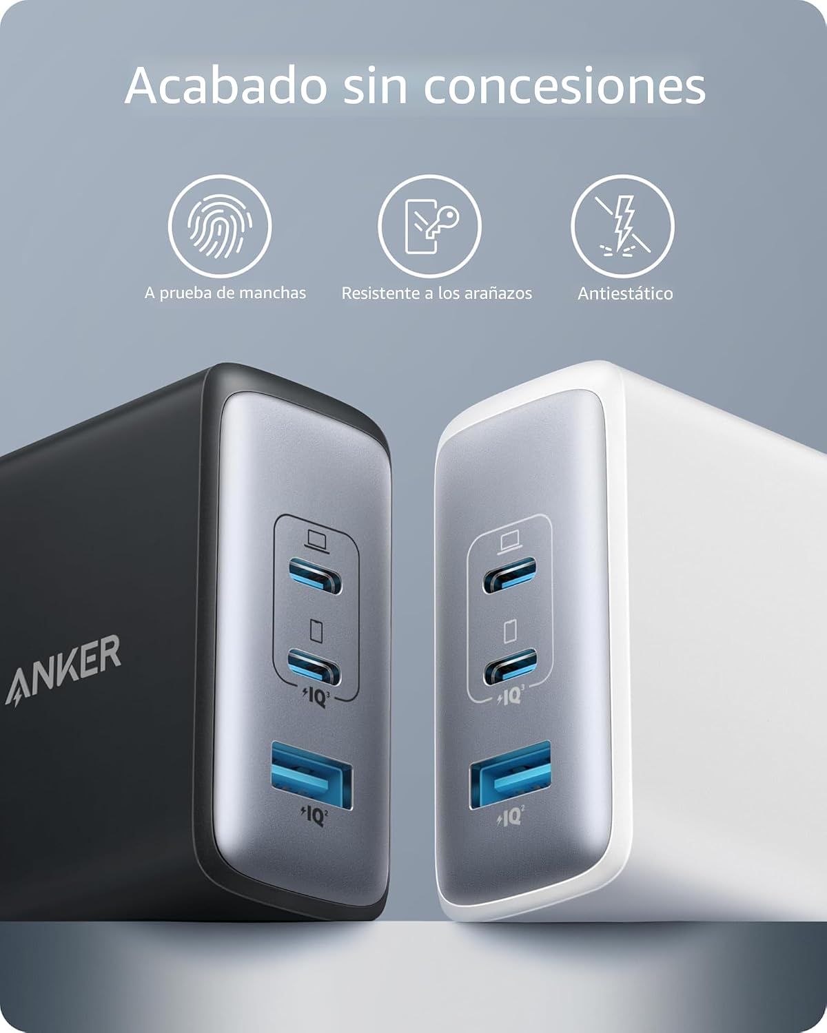 Anker Cargador Nano 100W para MacBook, bloque compacto rápido del c...