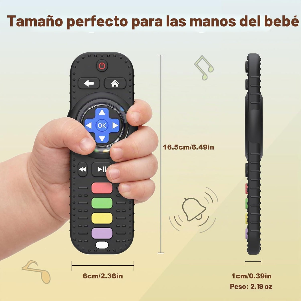 Juguetes de dentición para bebés, control remoto de TV, mordedor, j...