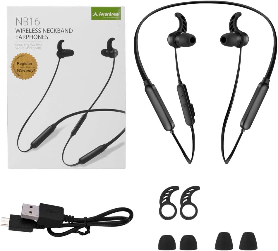 Avantree Auriculares Bluetooth con banda para el cuello para TV PC,...