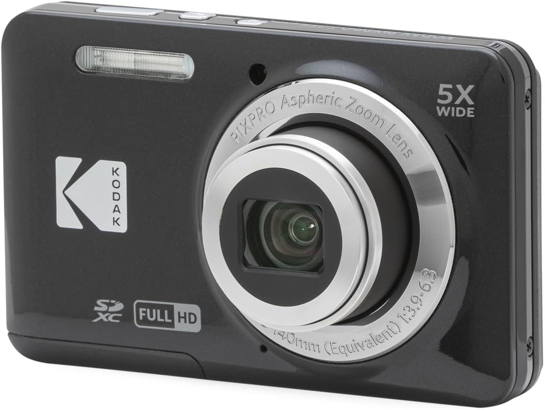 Kodak PIXPRO FZ55 - Cámara digital (negro) + Tarjeta de memoria de...