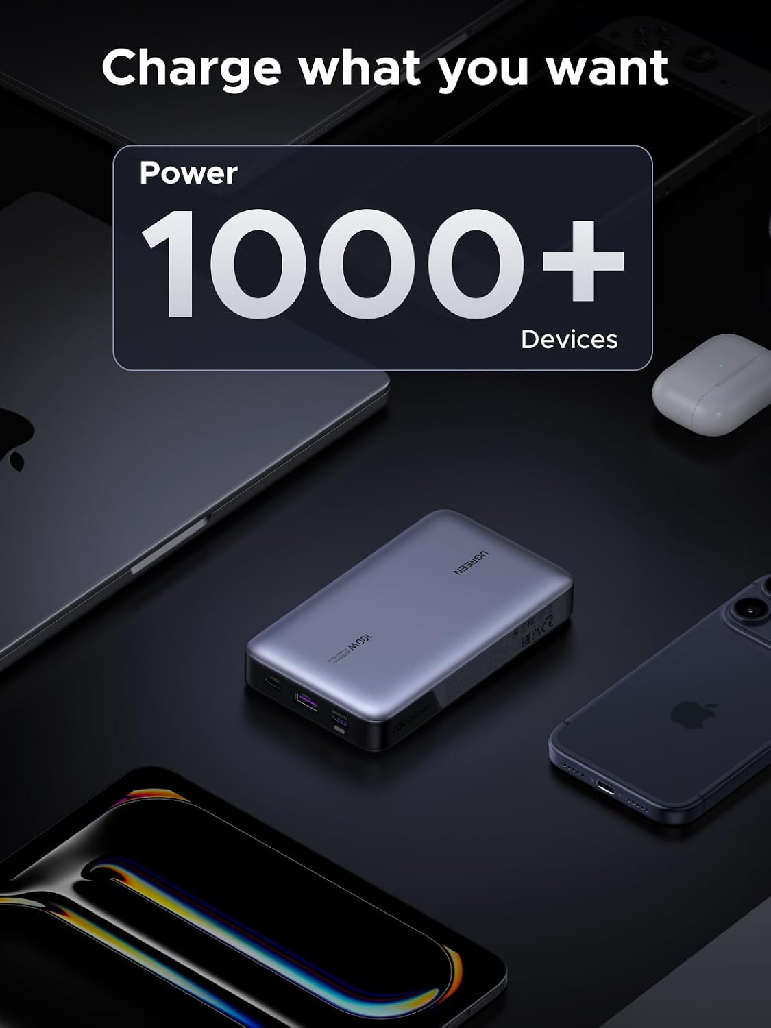 UGREEN Nexode 100W 20000mAh Power Bank, PD Fast para MacBook | Pant...