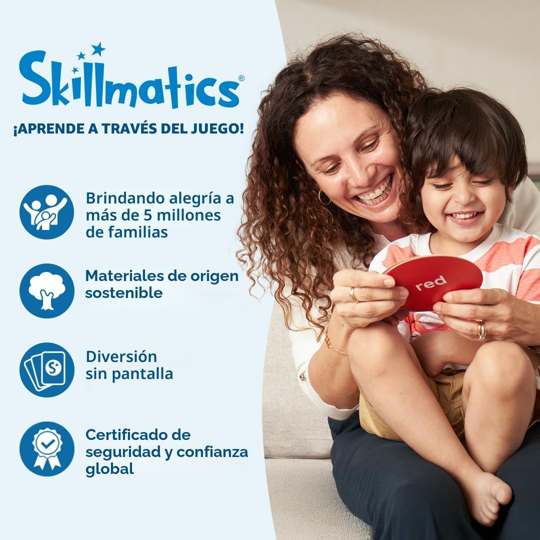 Skillmatics Libro de la selva Peek-a-Boo - Libro de tela suave para...