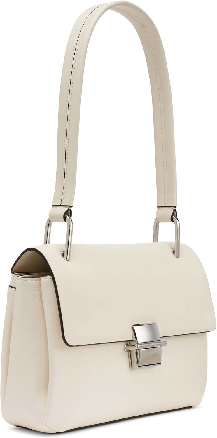 Calvin Klein Clove Bolso de hombro con solapa y triple compartiment...