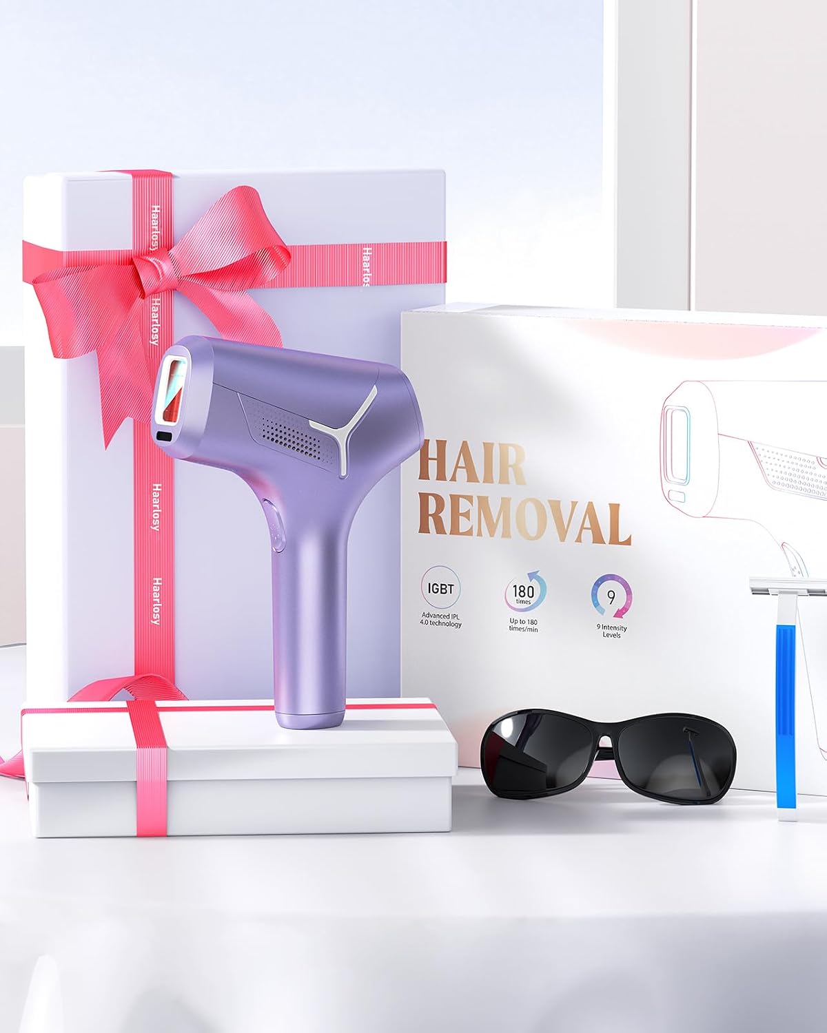 LYSMOSKI Depilación láser para mujeres y hombres, dispositivo de de...