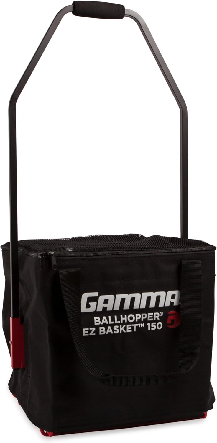 Carro de viaje GAMMA Sports EZ, tolva de tenis y pickleball, pádel,...