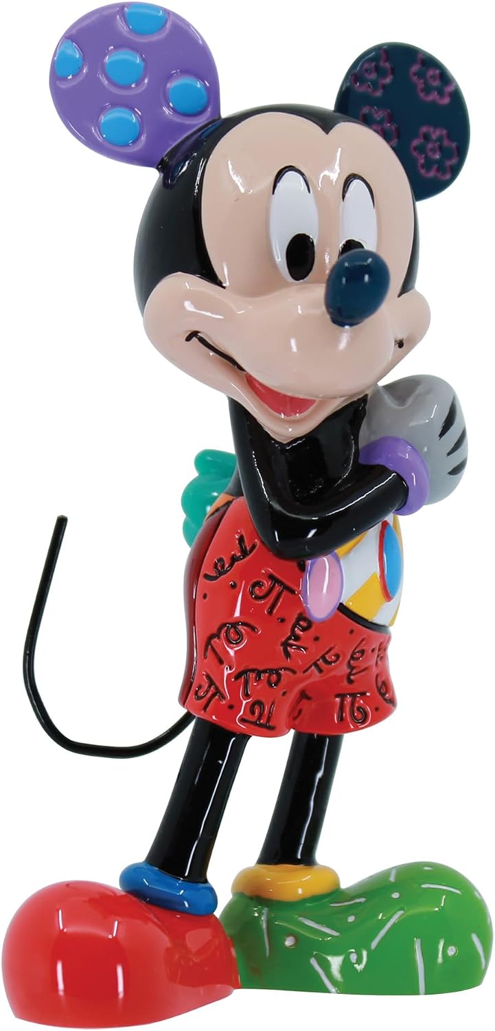Enesco Disney Britto Mickey Mouse - Figura en miniatura plegada con...