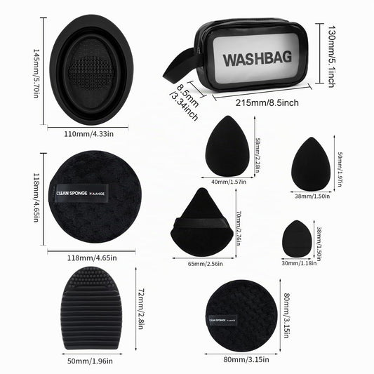 MAANGE Juego de 49 brochas de maquillaje, juego de herramientas de...