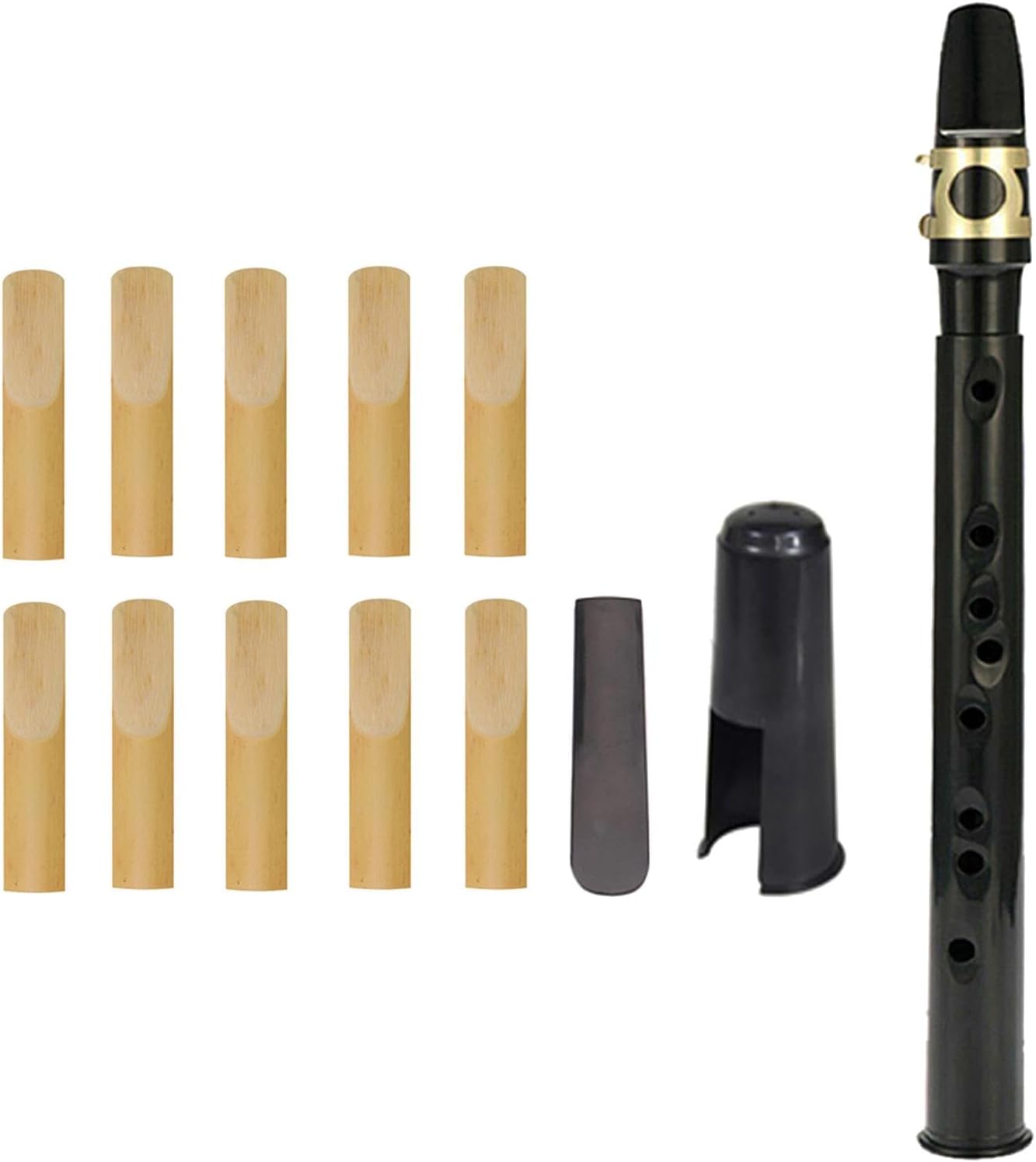 Aymzbd Mini llave C de saxofón de bolsillo, fácil de tocar, instrum...